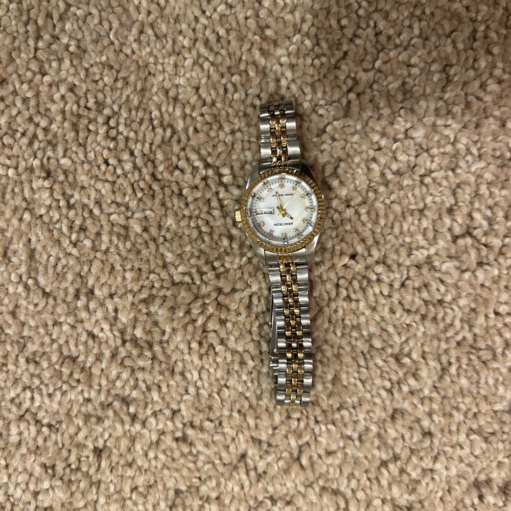 Two-Tone Silver and Gold Watch